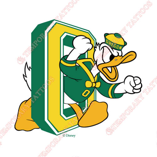 Oregon Ducks Customize Temporary Tattoos Stickers NO.5796